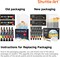 47 Pack Acrylic Paint Set, Shuttle Art 15 Colours (12ml Each, 2Pack) Acrylic Paint with 10 Brushes Painting Canvas Knife Palette Sponge, Complete Gift Set for Kids, Adults Painting Canvas, Ceramic